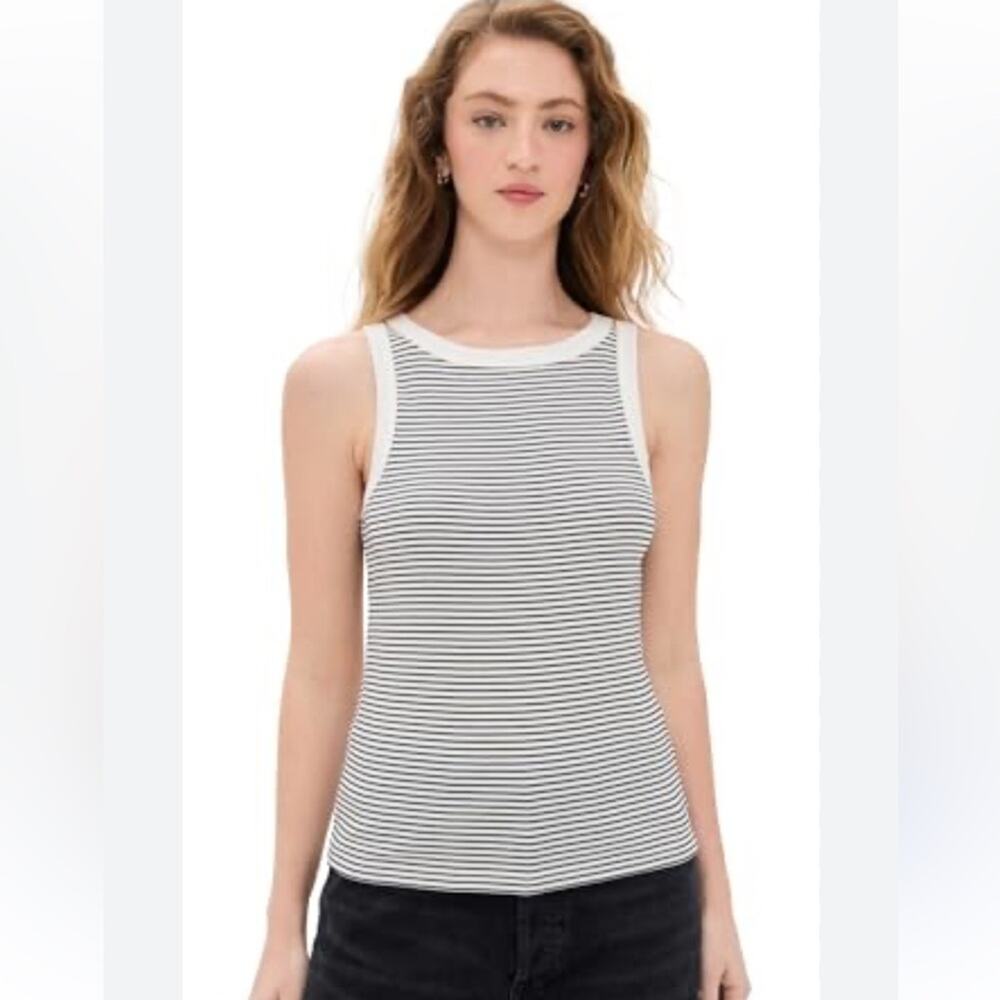 Madewell Brightside High Neck Tank Top Size Small